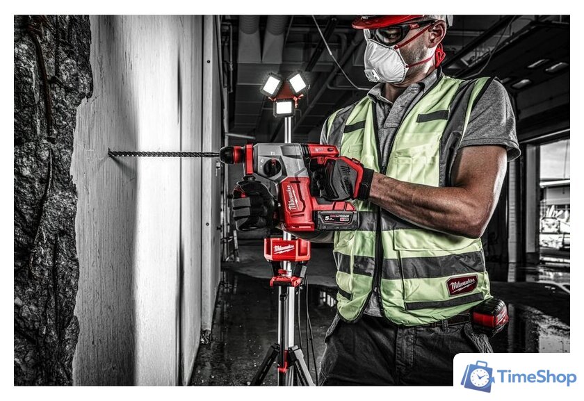 Перфоратор Milwaukee M18 BLHXMC-502X 4933499459 (с 2-мя АКБ, кейс) - Изображение №11 — Интернет-магазин Time-Shop
