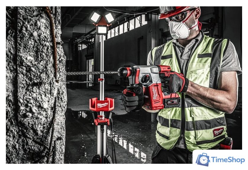 Перфоратор Milwaukee M18 BLHXMC-502X 4933499459 (с 2-мя АКБ, кейс) - Изображение №10 — Интернет-магазин Time-Shop