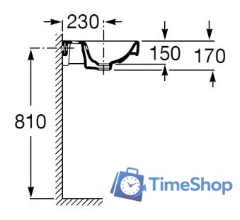 Умывальник Roca Debba 50x42 [32799600Y] - Изображение №5 — Интернет-магазин Time-Shop