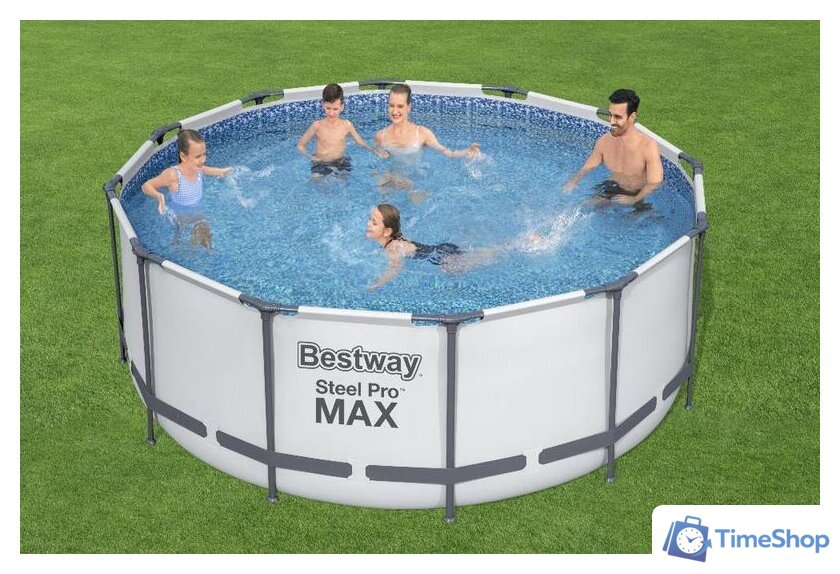 Каркасный бассейн Bestway Steel Pro Max 56420 BW (366х122) - Изображение №6 — Интернет-магазин Time-Shop