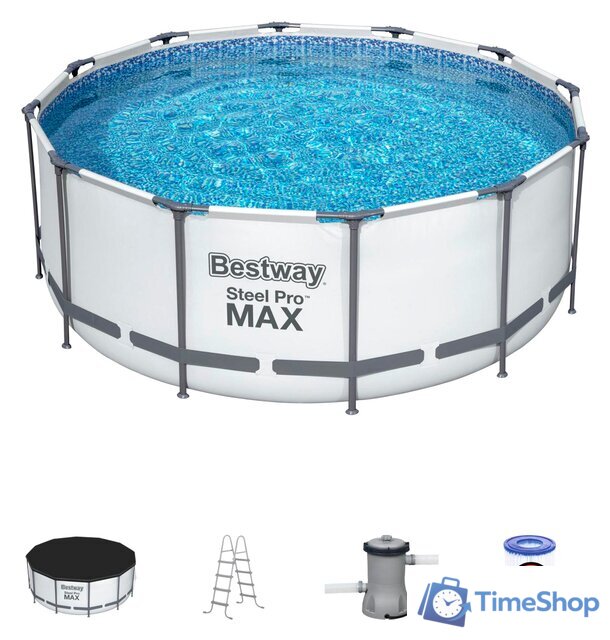 Каркасный бассейн Bestway Steel Pro Max 56420 BW (366х122) - Изображение №1 — Интернет-магазин Time-Shop