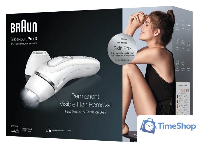 Фотоэпилятор Braun Silk-expert Pro 3 PL3121 IPL - Изображение №2 — Интернет-магазин Time-Shop