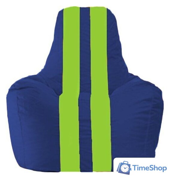 Кресло-мешок Flagman Спортинг С1.1-119 (синий/салатовый) - Изображение №1 — Интернет-магазин Time-Shop