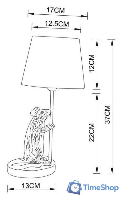 Настольная лампа Arte Lamp Gustav A4420LT-1GO - Изображение №5 — Интернет-магазин Time-Shop