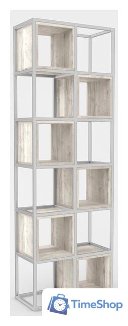 Стеллаж Hype Mebel Грос-2 70x175 (белый/древесина белая) - Изображение №1 — Интернет-магазин Time-Shop