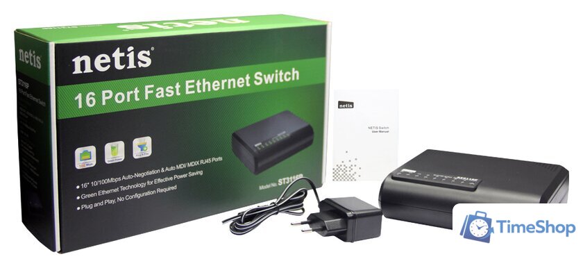 Неуправляемый коммутатор Netis ST3116P - Изображение №4 — Интернет-магазин Time-Shop