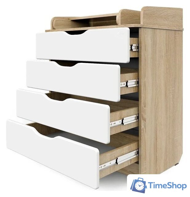 Детский комод Атон Мебель Сириус-2 Wood 804 ПВХ (дуб сонома) - Изображение №2 — Интернет-магазин Time-Shop