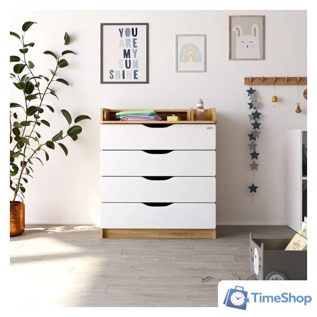 Детский комод Атон Мебель Сириус-2 Wood 804 ПВХ (дуб сонома) - Изображение №5 — Интернет-магазин Time-Shop