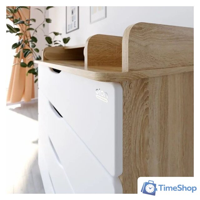 Детский комод Атон Мебель Сириус-2 Wood 804 ПВХ (дуб сонома) - Изображение №6 — Интернет-магазин Time-Shop