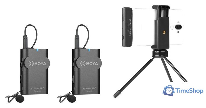 Радиосистема BOYA BY-WM4 PRO-K4 - Изображение №3 — Интернет-магазин Time-Shop