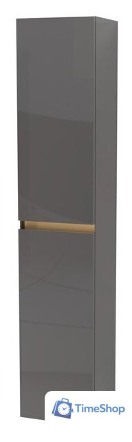  ЗОВ Шкаф-пенал Лира 150 LP150MWFMLGVG (грифель глянец) - Изображение №1 — Интернет-магазин Time-Shop