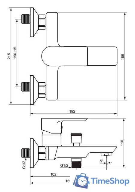 Смеситель Damixa Apollo 471000001 - Изображение №5 — Интернет-магазин Time-Shop