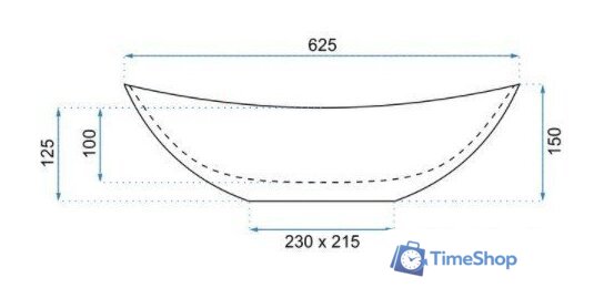 Умывальник Rea Royal Granit U8596 - Изображение №2 — Интернет-магазин Time-Shop
