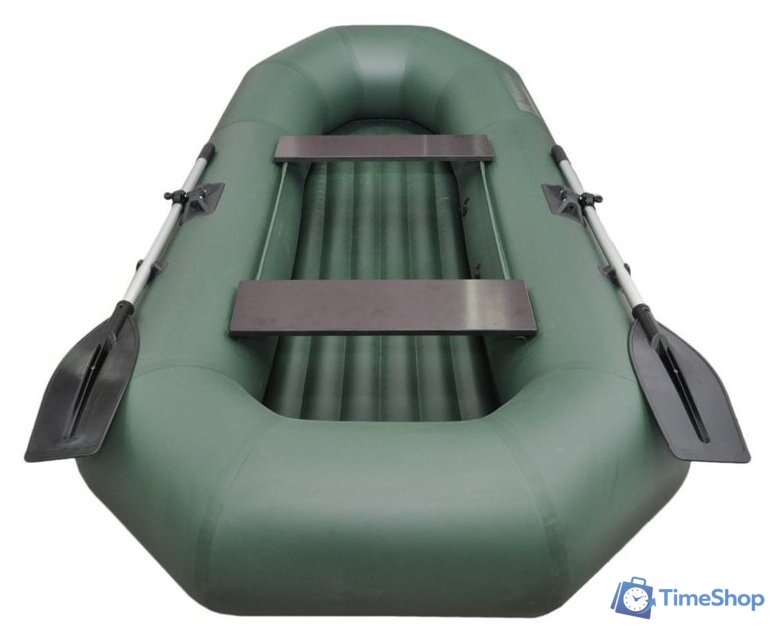 Гребная лодка Муссон Н-270 НД (зеленый) - Изображение №3 — Интернет-магазин Time-Shop