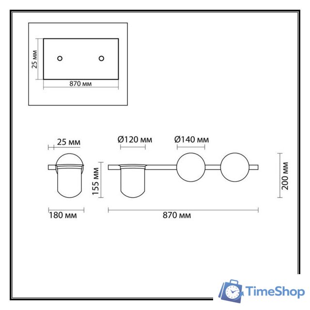 Бра Odeon Light Flower 4681/2W - Изображение №2 — Интернет-магазин Time-Shop