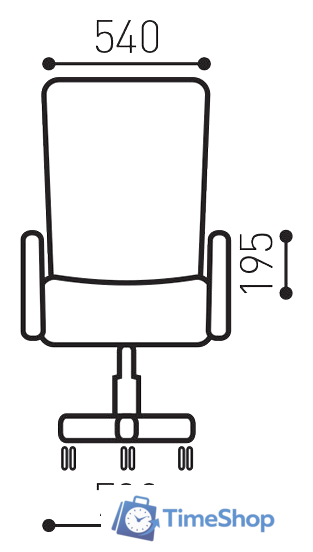 Офисное кресло Brabix Solid HD-005 (ткань, черный) - Изображение №15 — Интернет-магазин Time-Shop