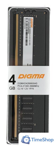 Оперативная память Digma 4ГБ DDR4 2666 МГц DGMAD42666004S - Изображение №10 — Интернет-магазин Time-Shop