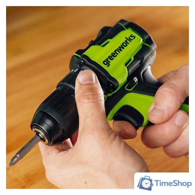 Дрель-шуруповерт Greenworks DD345 3708307CUB (с 1-им АКБ) - Изображение №8 — Интернет-магазин Time-Shop