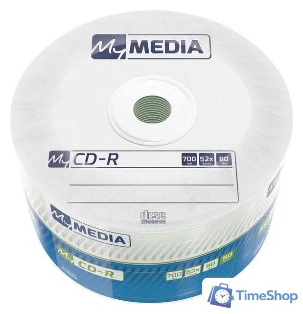 CD-R диск MyMedia 700Mb 52x 69201 (50 шт.) - Изображение №1 — Интернет-магазин Time-Shop