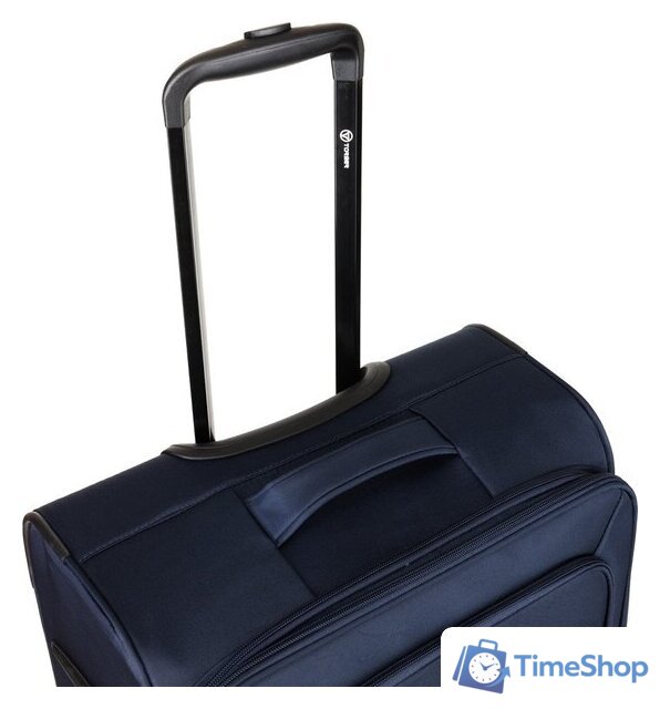 Чемодан-спиннер Torber Brosno T1901S (синий) - Изображение №6 — Интернет-магазин Time-Shop