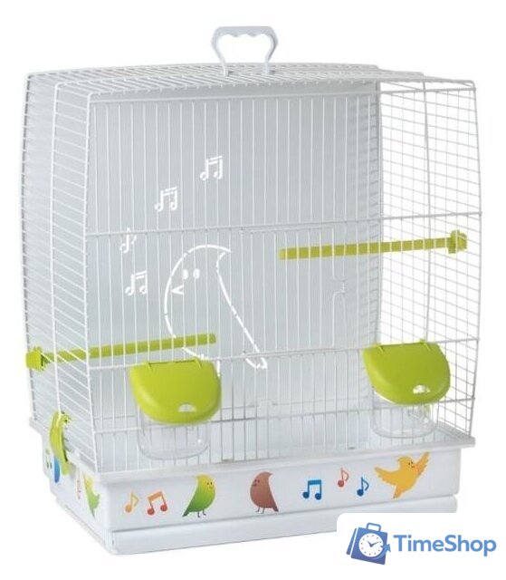 Клетка Voltrega 001645B (белый) - Изображение №1 — Интернет-магазин Time-Shop