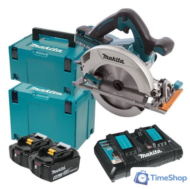 Дисковая (циркулярная) пила Makita DHS710PT2J (с 2-мя АКБ) - Изображение №1 — Интернет-магазин Time-Shop