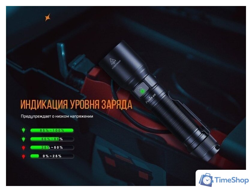 Фонарь Fenix C6 V3.0 - Изображение №7 — Интернет-магазин Time-Shop