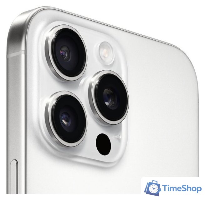 Телефон Apple iPhone 16 Pro Max Dual SIM 256GB (белый титан) - Изображение №3 — Интернет-магазин Time-Shop