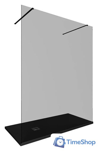 Душевая стенка Allen Brau Infinity 3.21046.BBA.T 323838 (черный браш) - Изображение №2 — Интернет-магазин Time-Shop