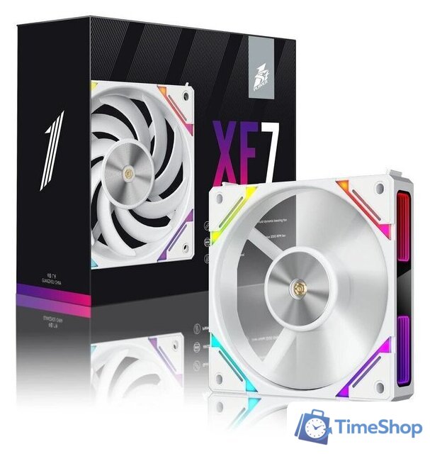 Комплект вентиляторов для корпуса 1stPlayer XF7 ARGB (3 шт, белый) - Изображение №6 — Интернет-магазин Time-Shop