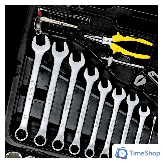 Универсальный набор инструментов Berger BG151-1214 (151 предмет) - Изображение №7 — Интернет-магазин Time-Shop