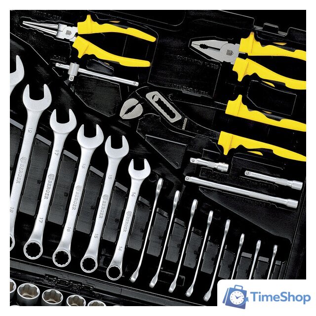 Универсальный набор инструментов Berger BG151-1214 (151 предмет) - Изображение №8 — Интернет-магазин Time-Shop