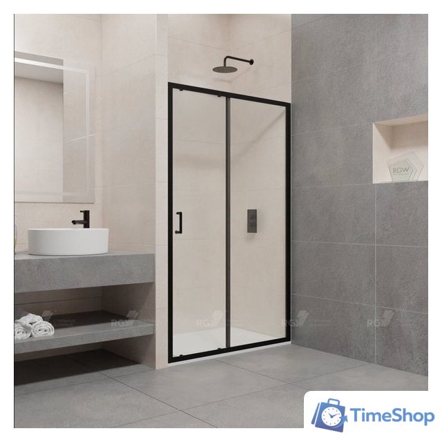 Душевая дверь RGW PA-14 B 41081416-14 160 (черный/прозрачное стекло) - Изображение №1 — Интернет-магазин Time-Shop