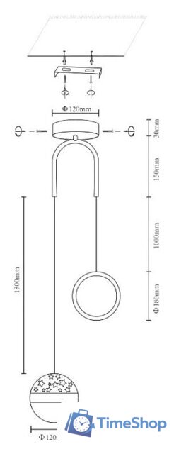 Подвесная люстра Velante 431-306-02 - Изображение №2 — Интернет-магазин Time-Shop
