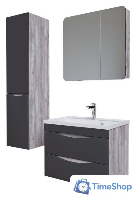  Grossman Шкаф с зеркалом Талис 80 L 208009 - Изображение №1 — Интернет-магазин Time-Shop