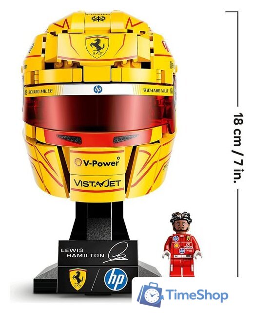 Конструктор LEGO Editions 43022 Шлем Льюиса Хэмилтона команды Scuderia Ferrari HP - Изображение №6 — Интернет-магазин Time-Shop