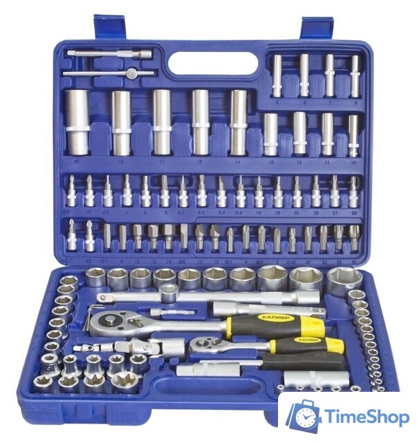 Универсальный набор инструментов Калибр НСМ-108 (108 предметов) - Изображение №1 — Интернет-магазин Time-Shop