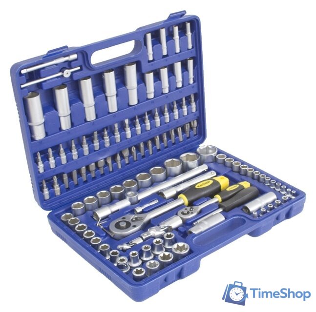 Универсальный набор инструментов Калибр НСМ-108 (108 предметов) - Изображение №3 — Интернет-магазин Time-Shop