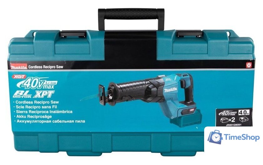 Сабельная пила Makita JR001GM201 (с 2-мя АКБ 4 Ah, кейс) - Изображение №16 — Интернет-магазин Time-Shop