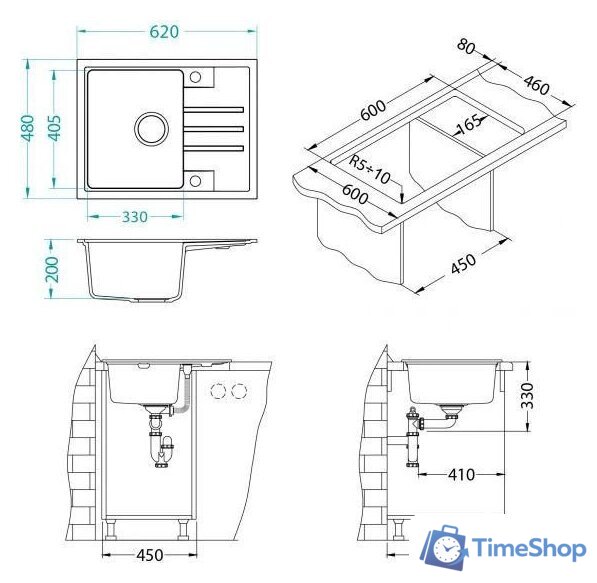 Кухонная мойка Alveus Intermezzo 30 1303081 - Изображение №3 — Интернет-магазин Time-Shop