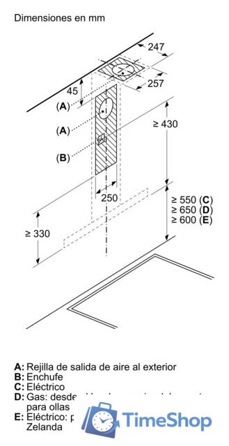 Кухонная вытяжка Bosch Serie 2 DWB66BC60 - Изображение №8 — Интернет-магазин Time-Shop