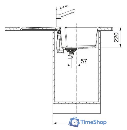 Кухонная мойка Franke Urban UBG 611-78 XL 114.0741.210 (оникс) - Изображение №3 — Интернет-магазин Time-Shop