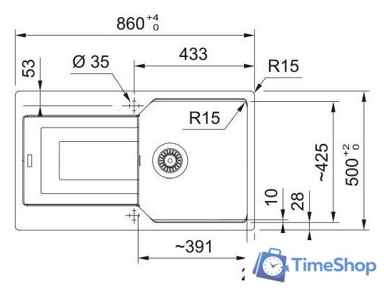 Кухонная мойка Franke Urban UBG 611-78 XL 114.0741.210 (оникс) - Изображение №2 — Интернет-магазин Time-Shop