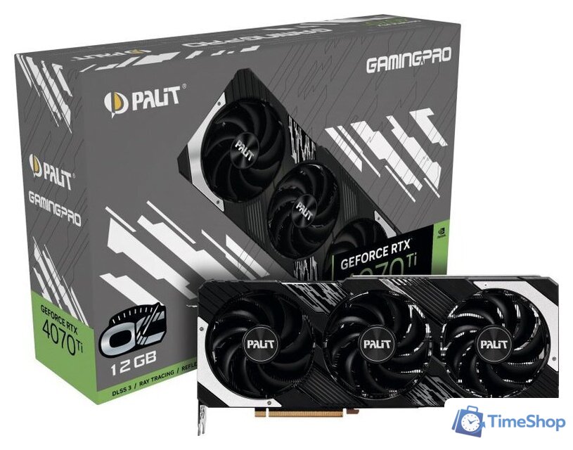 Видеокарта Palit GeForce RTX 4070 Ti GamingPro OC NED407TT19K9-1043A - Изображение №5 — Интернет-магазин Time-Shop