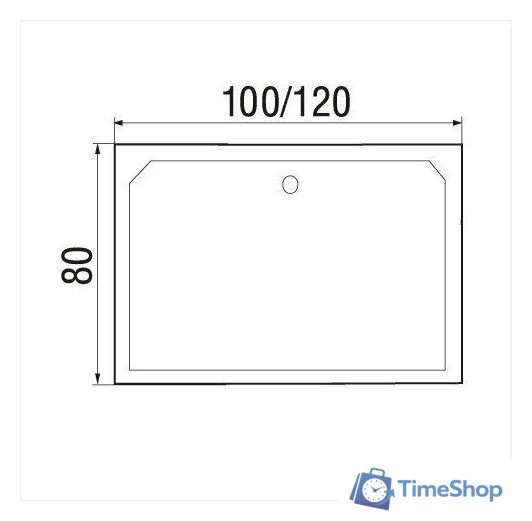 Душевой поддон Wemor 100/80/41 S - Изображение №3 — Интернет-магазин Time-Shop