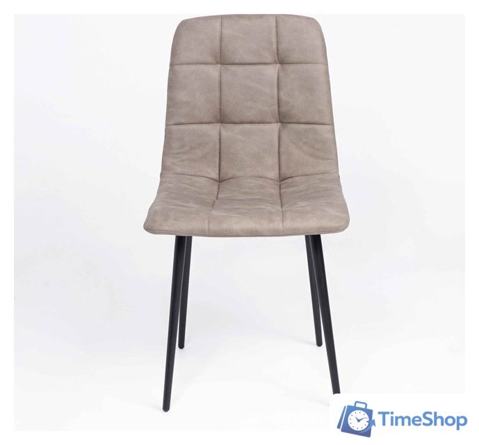 Стул Алвест AV 406-N (песочная замша Kiprus 03/черный) - Изображение №4 — Интернет-магазин Time-Shop