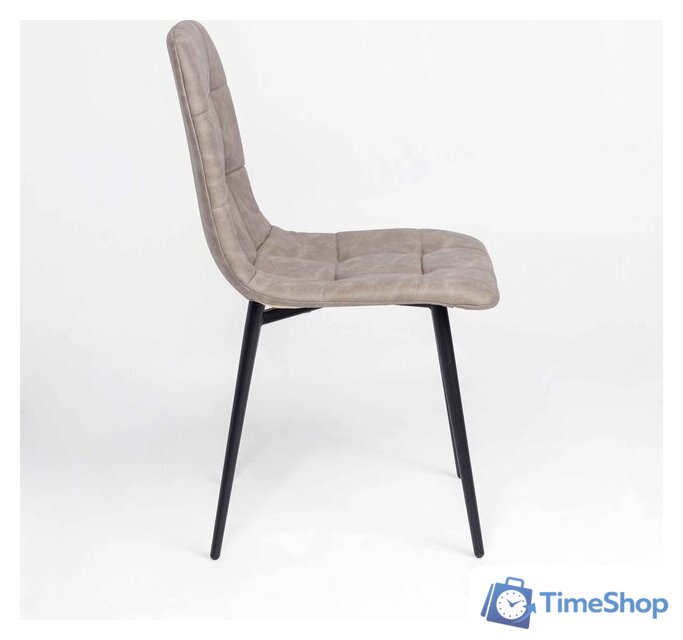 Стул Алвест AV 406-N (песочная замша Kiprus 03/черный) - Изображение №5 — Интернет-магазин Time-Shop