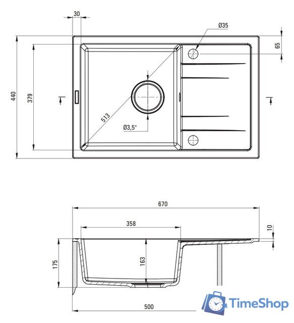Кухонная мойка Deante ZRC 2113 - Изображение №2 — Интернет-магазин Time-Shop