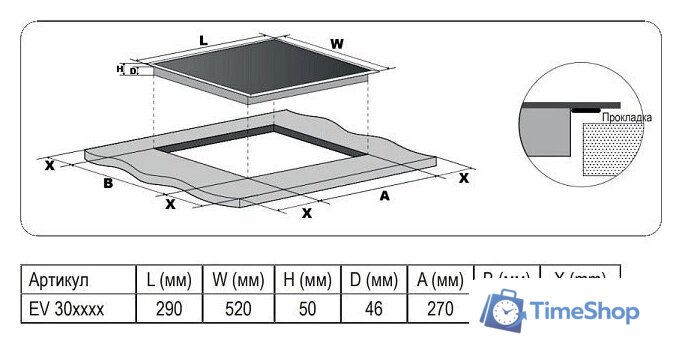 Варочная панель Evelux EV 3021 - Изображение №2 — Интернет-магазин Time-Shop