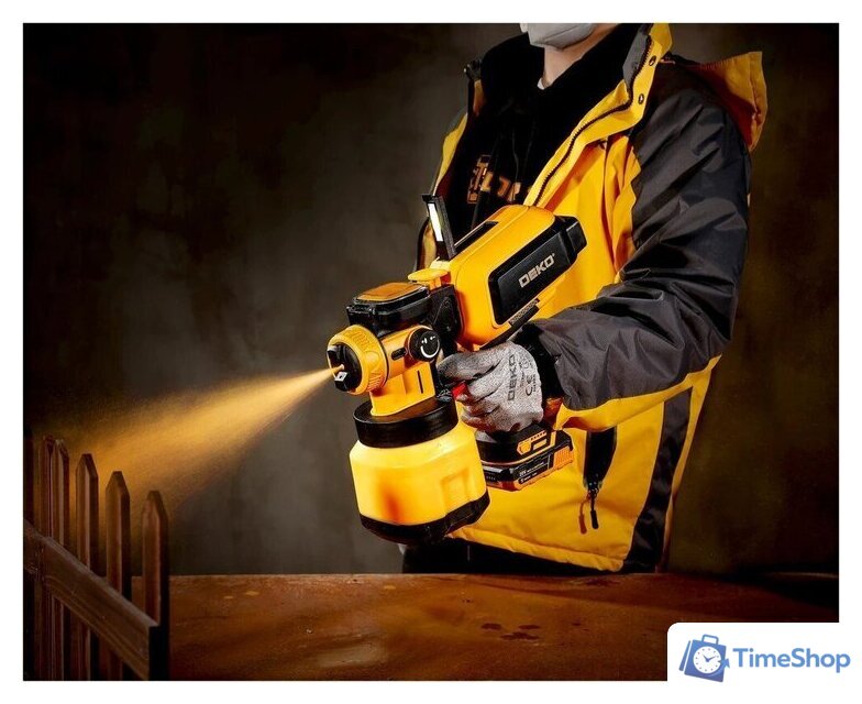 Краскораспылитель Deko DKSG20K4 (с 1-им АКБ) - Изображение №5 — Интернет-магазин Time-Shop